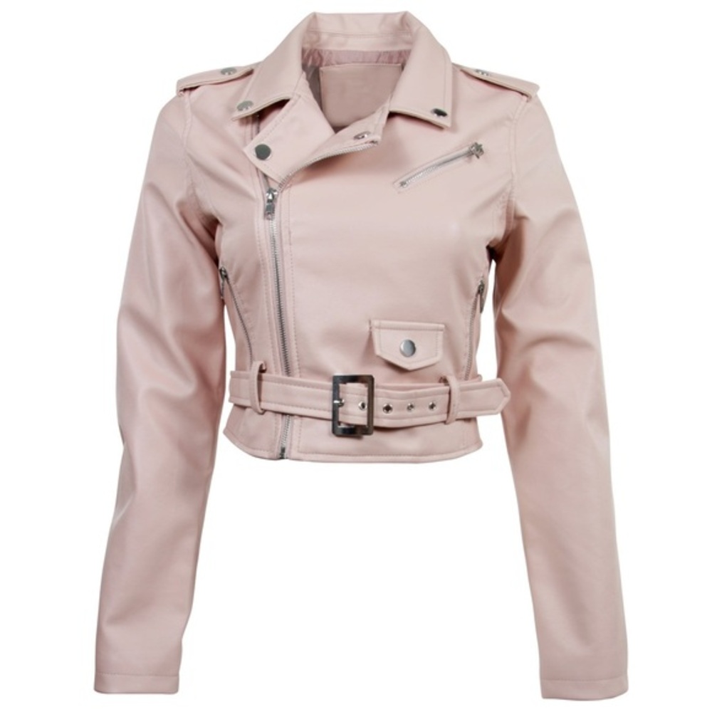 Forever 21 Light Pink Leather Jacket